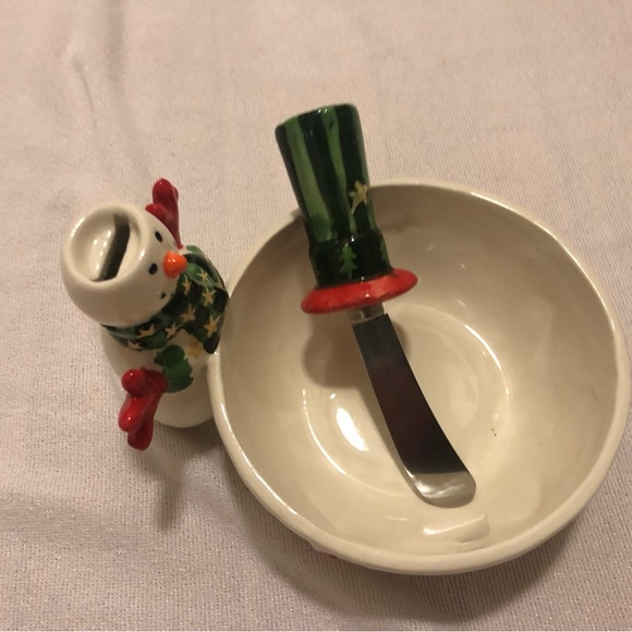 Seasonal Elements butter knife and bowl New in a box 5” tall - Picture 3 of 7